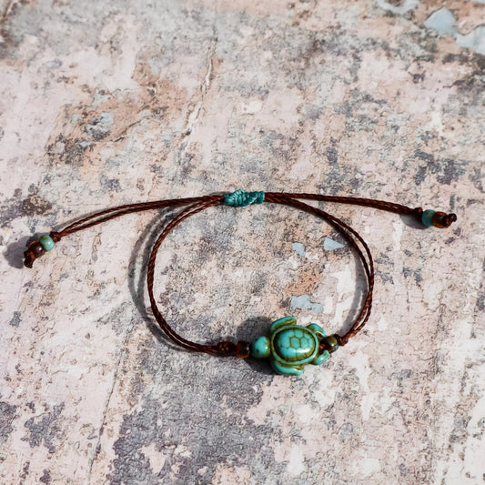 Howlite Sea Turtle Bracelet