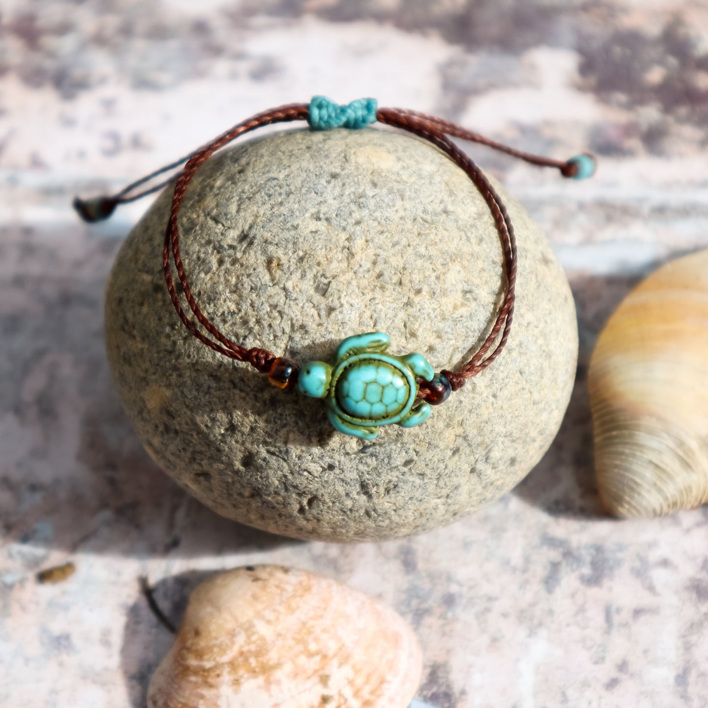 Howlite Sea Turtle Bracelet