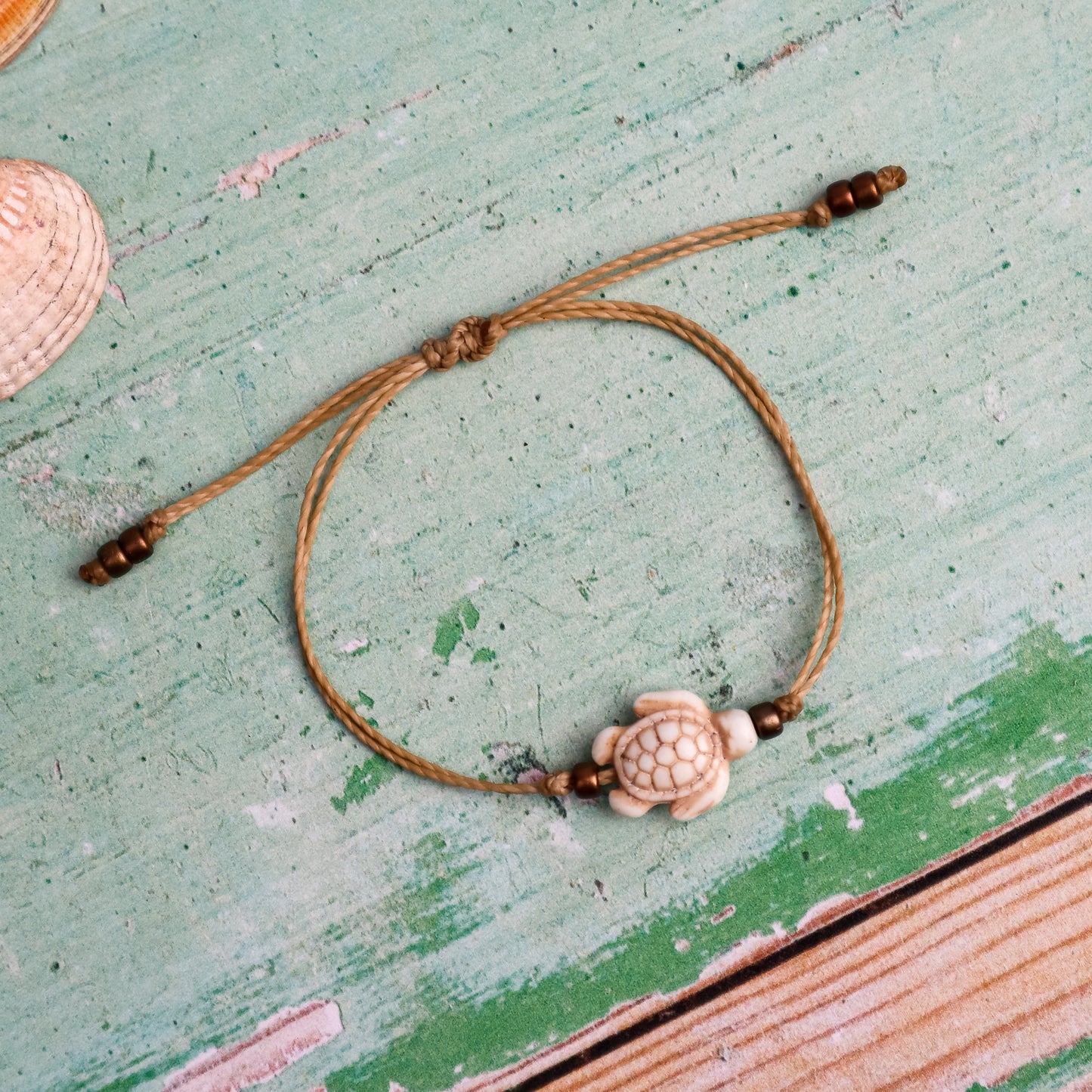 Howlite Sea Turtle Bracelet