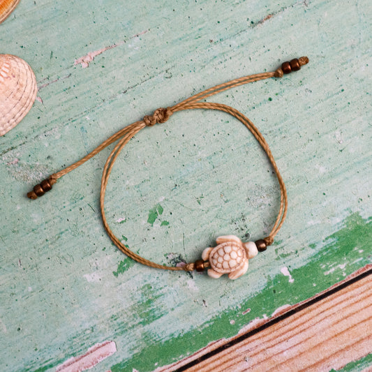 Howlite Sea Turtle Bracelet