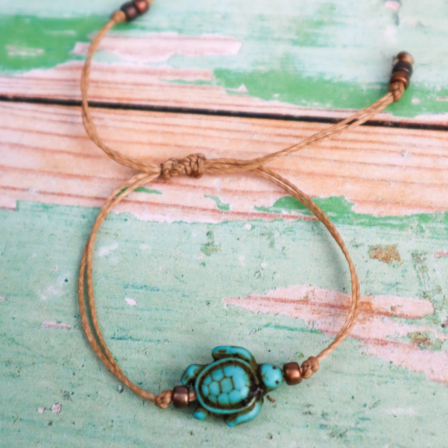 Howlite Sea Turtle Bracelet
