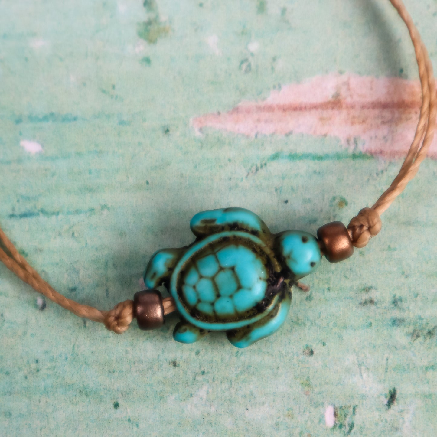 Howlite Sea Turtle Bracelet
