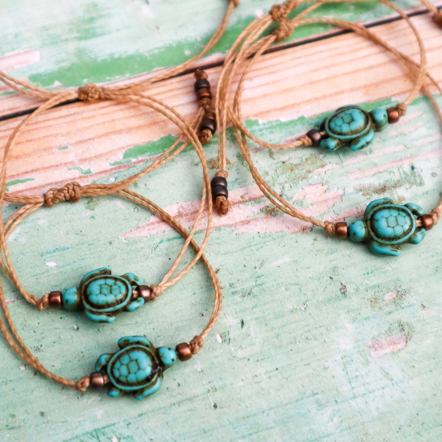 Howlite Sea Turtle Bracelet
