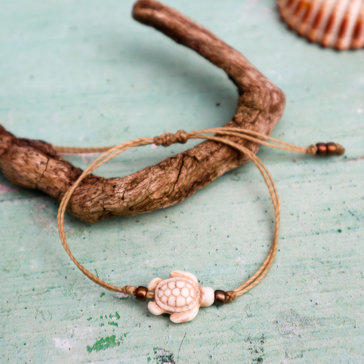 Howlite Sea Turtle Bracelet