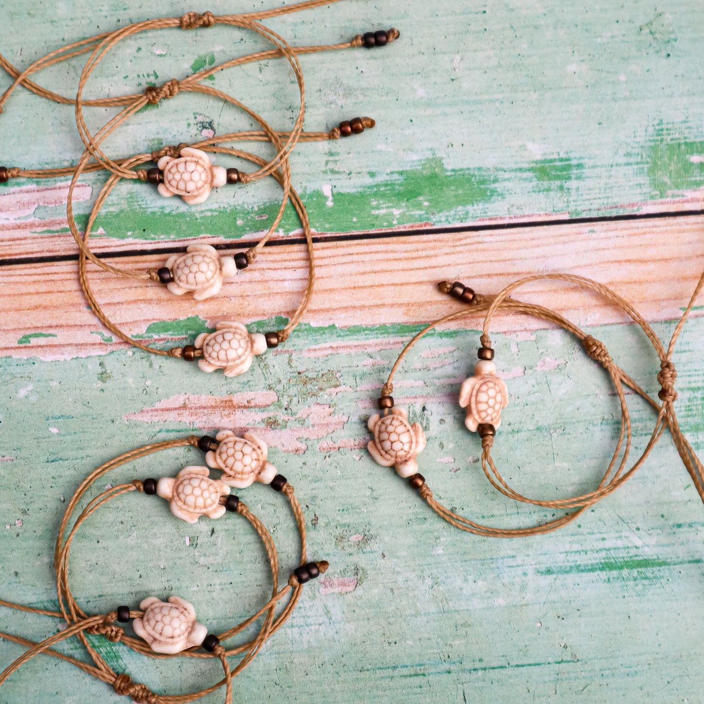 Howlite Sea Turtle Bracelet