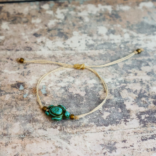 Howlite Sea Turtle Bracelet
